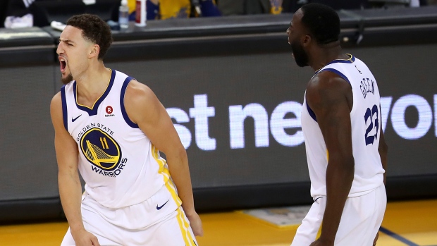 Klay Thompson, Draymond Green , The Canadian Press Klay Thompson, Draymond Green