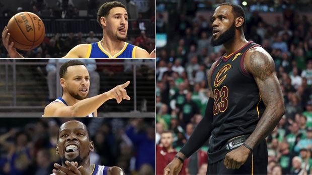 LeBron James. Klay Thompson, Stephen Curry and Kevin Durant, The Canadian Press LeBron James. Klay Thompson, Stephen Curry and Kevin Durant