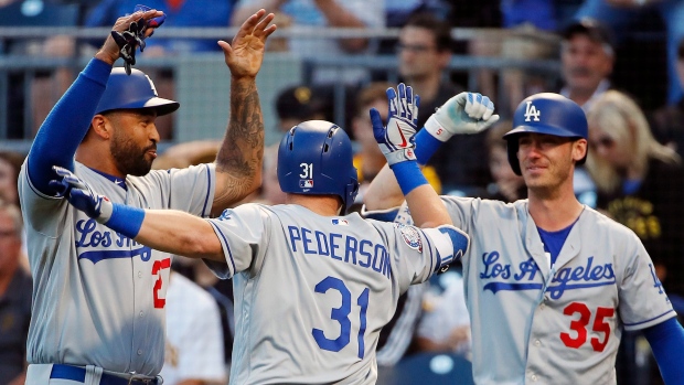 Los Angeles Dodgers celebrate