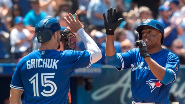 Randal Grichuk and Curtis Granderson, The Canadian Press Randal Grichuk and Curtis Granderson