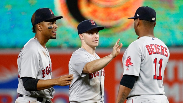 Boston Red Sox celebrate