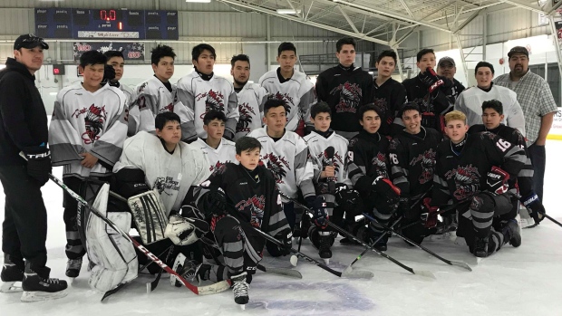 The First Nation Elites AAA hockey team 