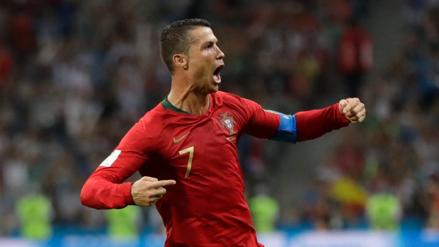 Cristiano Ronaldo celebrates goal, The Canadian Press Cristiano Ronaldo celebrates goal