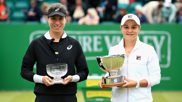 Johanna Konta and Ashleigh Barty