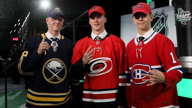 Rasmus Dahlin Andrei Svechnikov Jesperi Kotkaniemi, Getty Images Rasmus Dahlin Andrei Svechnikov Jesperi Kotkaniemi