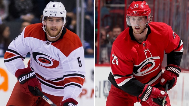 Noah Hanifin Elias Lindholm