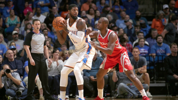 Paul George and Chris Paul