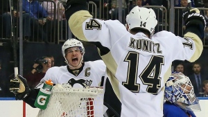 Sidney Crosby and Chris Kunitz