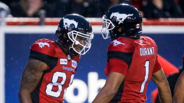 Kamar Jorden and Lemar Durant celebrate, The Canadian Press Kamar Jorden and Lemar Durant celebrate