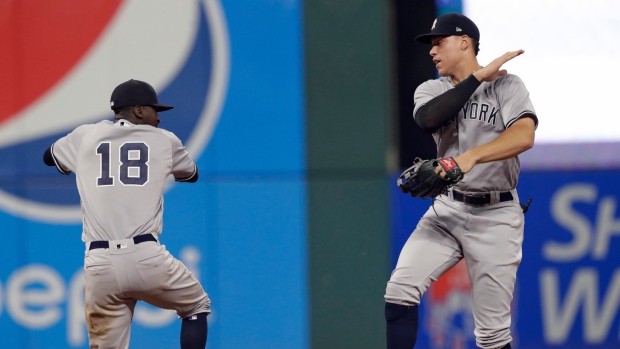 Didi Gregorius Aaron Judge, The Canadian Press Didi Gregorius Aaron Judge