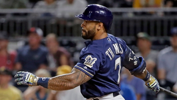 Eric Thames, The Canadian Press Eric Thames