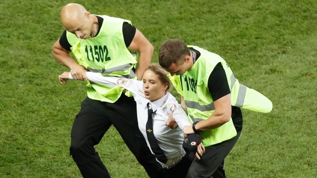 World Cup protestor