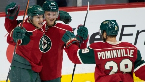 Parise, Granlund and Pominville