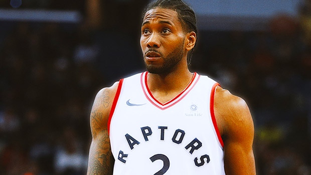 kawhi leonard in raptors jersey