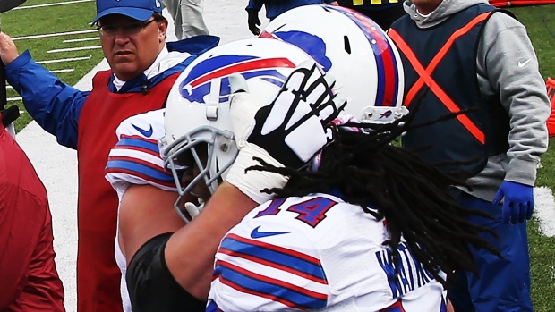 Sammy Watkins and Bills Celebrate, Brett Carlsen/Getty Images Sammy Watkins and Bills Celebrate
