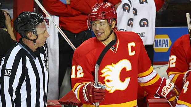 Jarome Iginla of the Calgary Flames skates against the Edmonton News  Photo - Getty Images