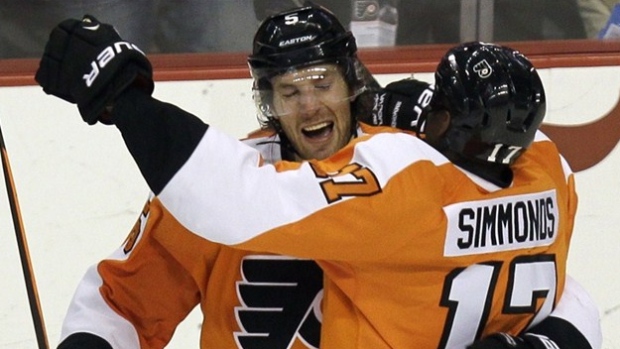 Braydon Coburn Wayne Simmonds, The Canadian Press Braydon Coburn Wayne Simmonds