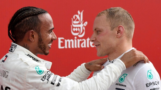 Lewis Hamilton Valtteri Bottas, The Canadian Press Lewis Hamilton Valtteri Bottas