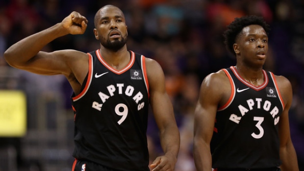 Serge Ibaka and OG Anunoby, Getty Images Serge Ibaka and OG Anunoby