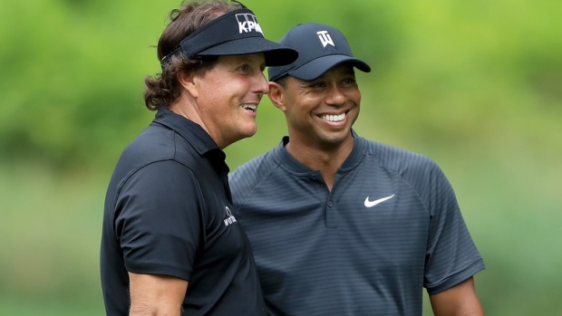 Tiger Woods and Phil Mickelson