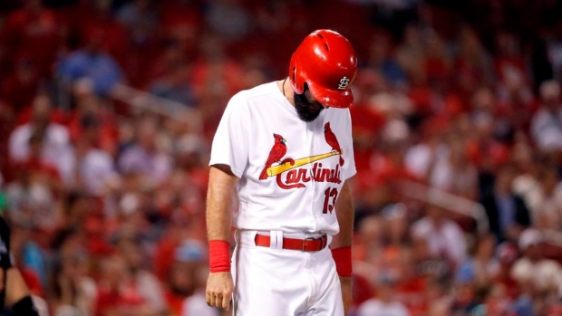Cardinals' Matt Carpenter hit by pitch, leaves game Article Image 0