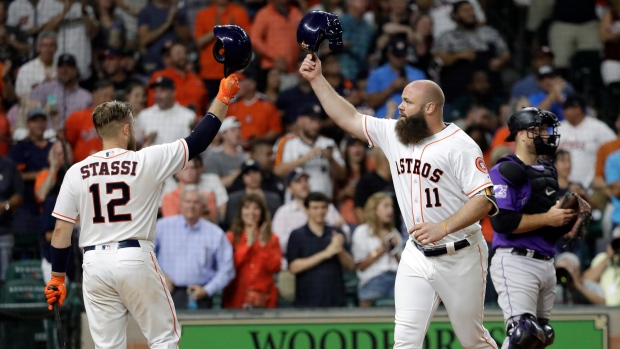 Astros allow just two hits in 4-1 win over Rockies