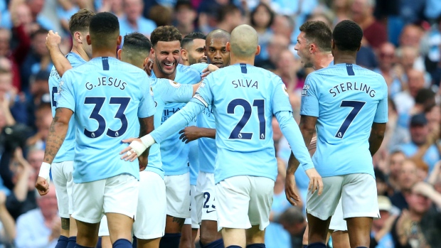 Manchester City Celebrates, Alex Livesey/Getty Images Manchester City Celebrates