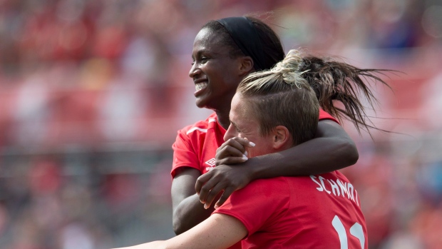 Canada's Nichelle Prince and Sophie Schmidt 