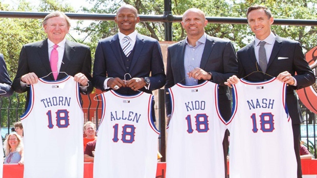 Rod Thorn Ray Allen Jason Kidd Steve Nash, Getty Images Rod Thorn Ray Allen Jason Kidd Steve Nash