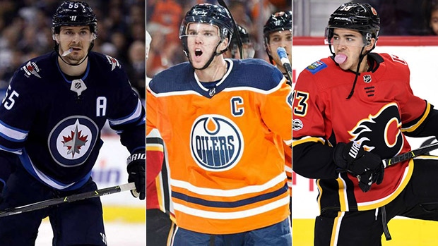 Mark Scheifele, Connor McDavid, Johnny Gaudreau