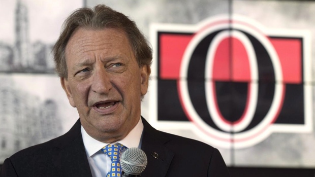 Senators owner Eugene Melnyk breaks silence, addresses team's future in video Article Image 0, The Canadian Press Senators owner Eugene Melnyk breaks silence, addresses team's future in video Article Image 0