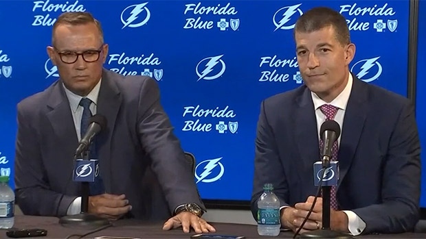 Steve Yzerman and Julien BriseBois, TSN Steve Yzerman and Julien BriseBois
