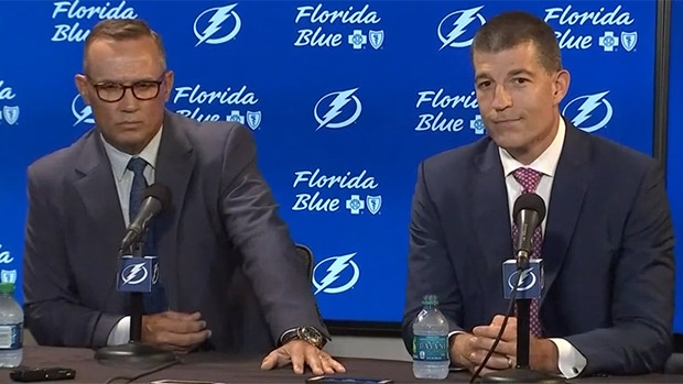 Steve Yzerman and Julien BriseBois