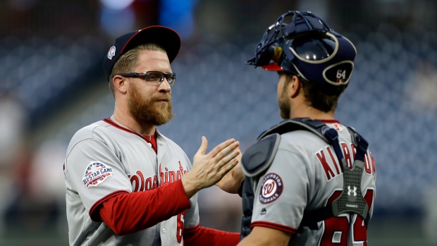 Sean Doolittle and Spencer Kieboom , The Canadian Press Sean Doolittle and Spencer Kieboom