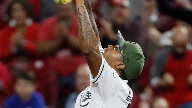 Raisel Iglesias , The Canadian Press Raisel Iglesias