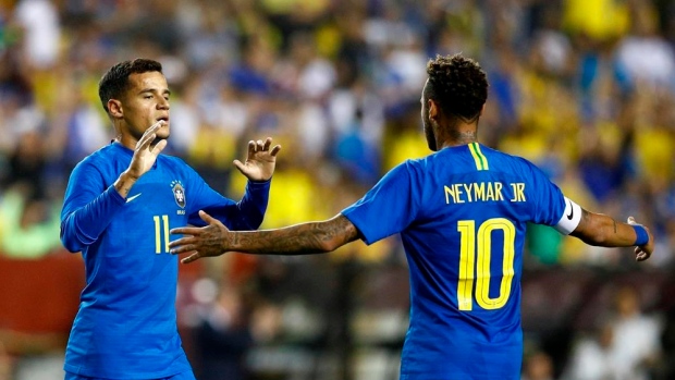 Philippe Coutinho and Neymar