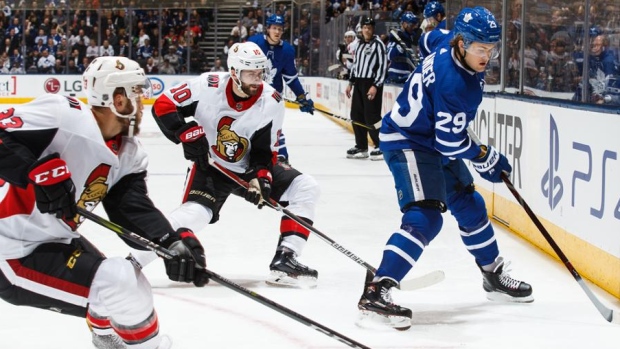 Senators and Maple Leafs, Getty Images Senators and Maple Leafs