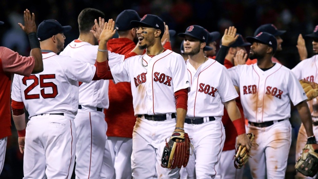 Boston Red Sox celebrate