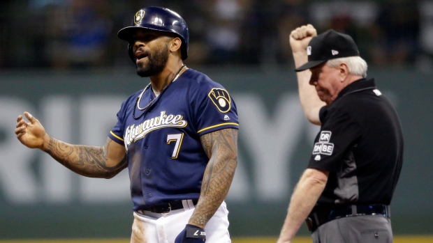Eric Thames, The Canadian Press Eric Thames
