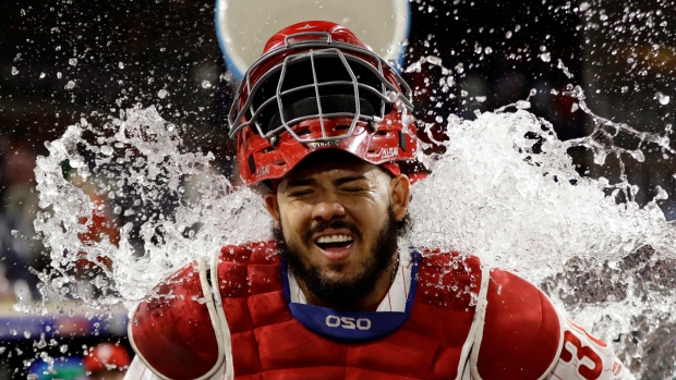 Philadelphia Phillies' Jorge Alfaro , The Canadian Press Philadelphia Phillies' Jorge Alfaro