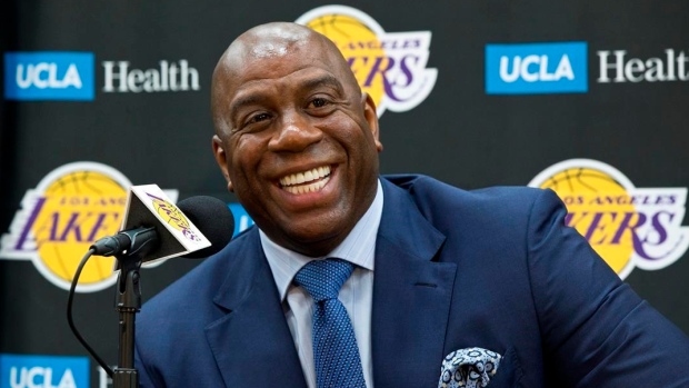 Magic Johnson, The Canadian Press Magic Johnson