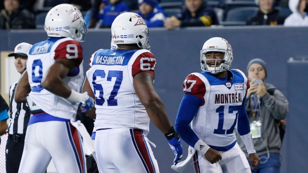 Montreal Alouettes celebrate