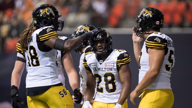 Hamilton Tiger-Cats celebrate