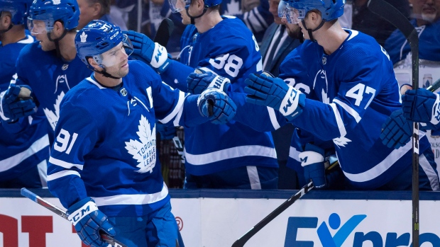 John Tavares, Maple Leafs celebrate