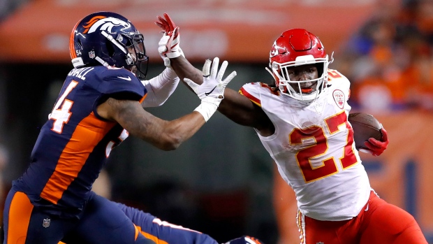 Kareem Hunt and Brandon Marshall, The Canadian Press Kareem Hunt and Brandon Marshall