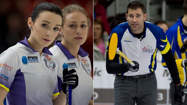 Taylor McDonald and John Morris, Curling Canada Taylor McDonald and John Morris