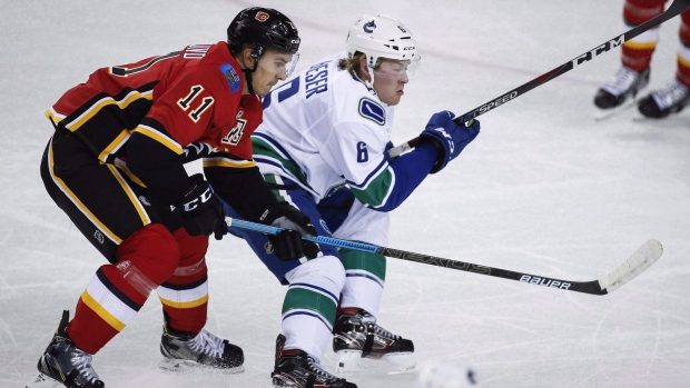 Boeser and Backlund, The Canadian Press Boeser and Backlund