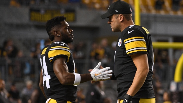 Antonio Brown Ben Roethlisberger, Getty Images Antonio Brown Ben Roethlisberger