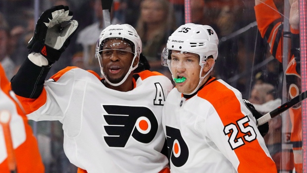 James van Riemsdyk and Wayne Simmonds