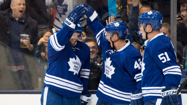 Bozak, Leafs celebrate